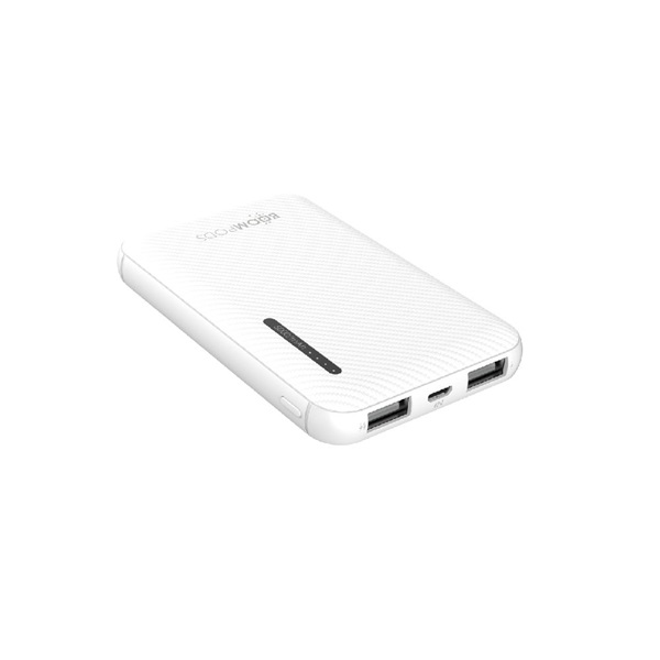 Boompods Obi fehér 5 000 mAh powerbank