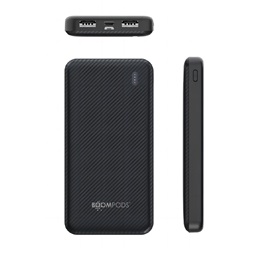 Boompods Obi fekete 10 000 mAh powerbank