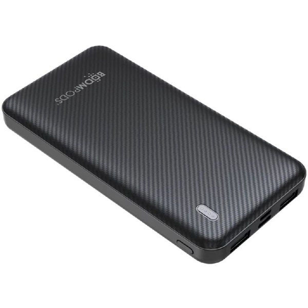 Boompods Obi fekete 10 000 mAh powerbank