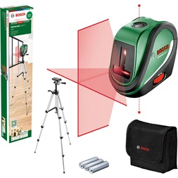 Bosch 0603663803 UniversalLevel 2 keresztvonalas szintezőlézer + Állvány