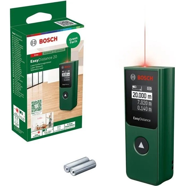 Bosch 0603672A00 EasyDistance 20 digitális lézeres távolságmérő