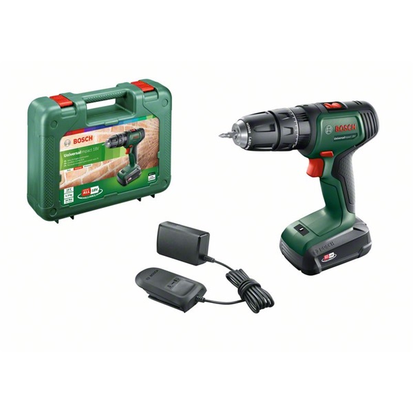 Bosch 06039D4101 UniversalImpact 18V 1x1,5Ah kofferban akkus ütvefúró-csavarozó