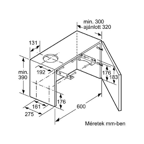 Bosch DFL064W53 kihúzható páraelszívó