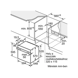 Bosch HBA534EB3 fekete beépíthető sütő