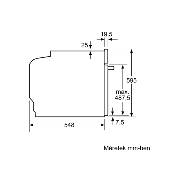 Bosch HBA534EB3 fekete beépíthető sütő