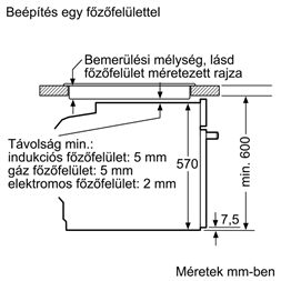 Bosch HRA334EB0 fekete beépíthető sütő