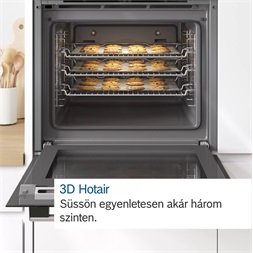 Bosch HRA574BS0 inox beépíthető sütő