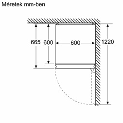 Bosch KGN392LDF inox alulfagyasztós hűtőszekrény