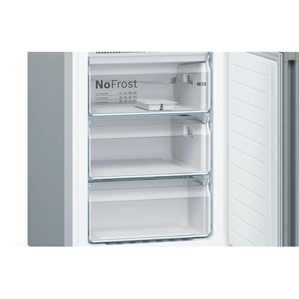 Bosch KGN39VLEB inox alulfagyasztós hűtőszekrény