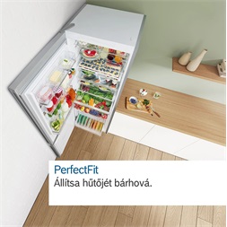 Bosch KGN492LDF inox alulfagyasztós hűtőszekrény