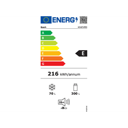 Bosch KIV87VFE0 beépíthető alulfagyasztós hűtőszekrény