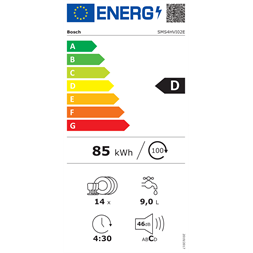 Bosch SMS4HVI02E 14 terítékes inox mosogatógép