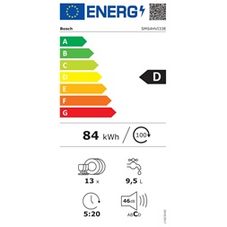 Bosch SMS4HVI33E mosogatógép