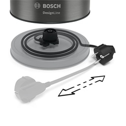 Bosch TWK5P475 1,7L-es szürke vízforraló