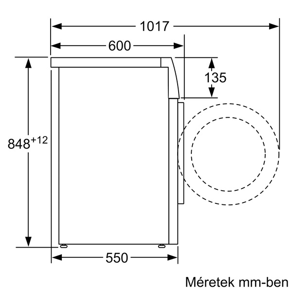 Bosch WAN28163BY elöltöltős mosógép