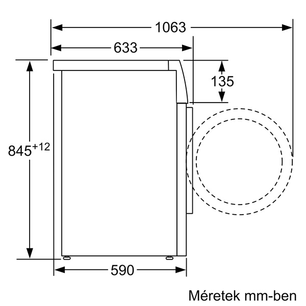 Bosch WAN28170BY elöltöltős mosógép