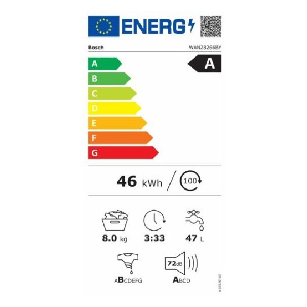 Bosch WAN28266BY 8kg elöltöltős mosoógép