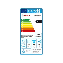 Bosch WTH85205BY hőszivattyús szárítógép 7kg