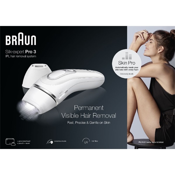 Braun SILK-EXPERT IPL PL3122 villanófényes szőrtelenítő