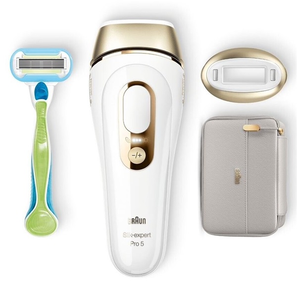 Braun Silk-expert IPL PL5054 fehér-arany villanófényes szőrtelenítő