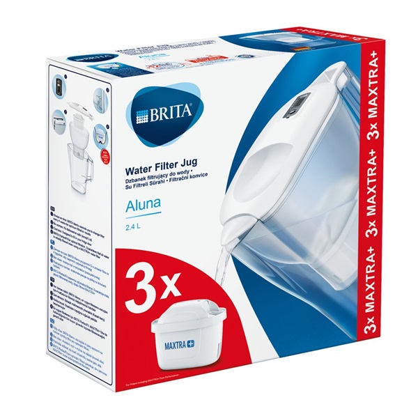 Brita 1040564 Aluna 3db Maxtra szűrővel 2,4l vízszűrő kancsó szett