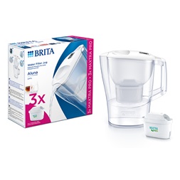 Brita 1053054 Aluna 2,4l fehér vízszűrő kancsó + 3db Maxtra Pro szűrő