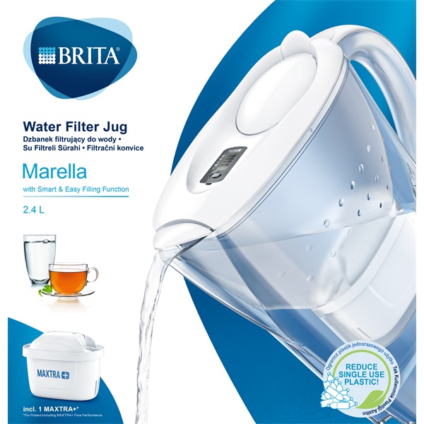 Brita BRH1039270 Marella 2,4l fehér vízszűrő kancsó