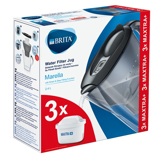 Brita BRH1039274 Marella Cool 2,4l grafitszürke vízszűrő kancsó