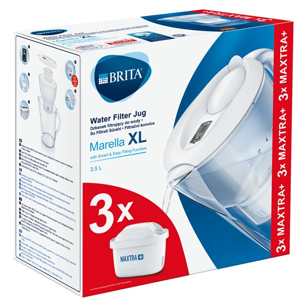 Brita BRH1039273 Marella Memo Maxtra+ 2,4l fehér vízszűrő kancsó