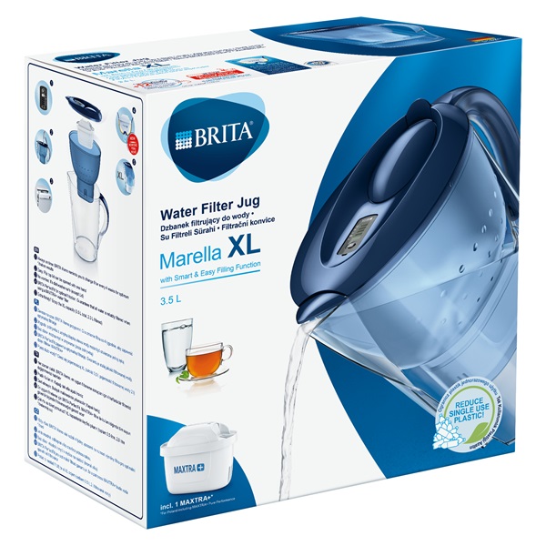 Brita BRH1039276 Marella XL Maxtra+ 3,5l kék vízszűrő kancsó