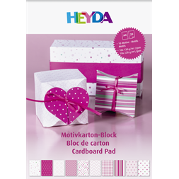 Heyda Pink A4 20 lapos kartonlap szett