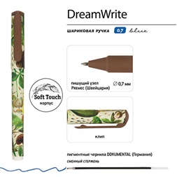 Bruno Visconti Dreamwrite Flora bloom flowers 0,7 mm, kék golyóstoll