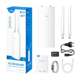 CUDY AP1300 Outdoor kétsávos AC1200 WiFi, Gigabit LAN, PoE, fehér Kültéri Access Point