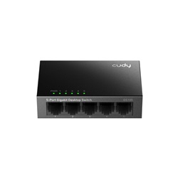 CUDY GS105 5 portos Gigabit, fém ház, fekete asztali Switch