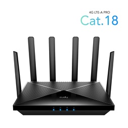 CUDY LT18 kétsávos AX1800 WIFI 6 MESH dual nanoSIM 4G (LTE CAT18) fekete router