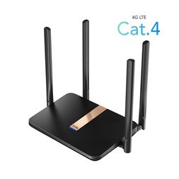 CUDY LT500D kétsávos AC1200 WIFI MESH nanoSIM 4G LTE fekete router