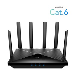 CUDY LT700 kétsávos AC1200 WIFI Dual nanoSIM 4G LTE CAT6 fekete router