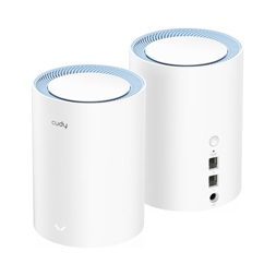 CUDY M1200(2-Pack) kétsávos AC1200 WIFI MESH fehér router (2db-os szett)