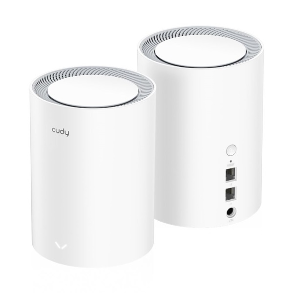 CUDY M1800(2-Pack) AX1800 WIFI 6 MESH fehér router (2db-os szett)