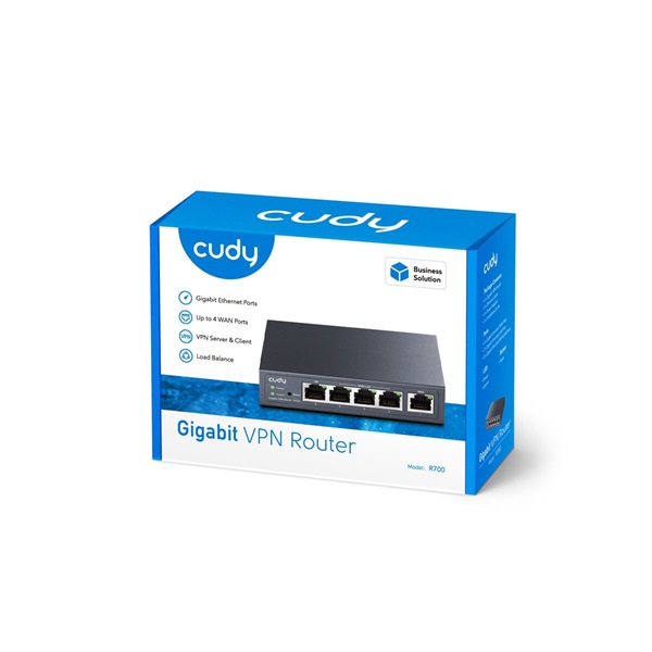 CUDY R700 Gigabit Multi-WAN VPN, fém házas Router