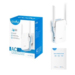 CUDY RE1200 kétsávos AC1200 WIFI MESH fehér extender/access point