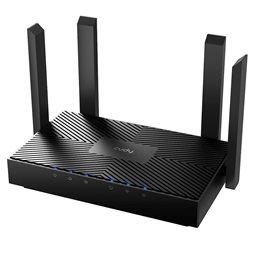 CUDY WR3000 kétsávos AX3000 gigabit WIFI 6 MESH fekete router