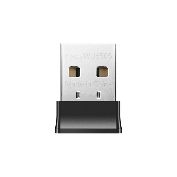 CUDY WU650 kétsávos AC650 WIFI USB mini fekete adapter