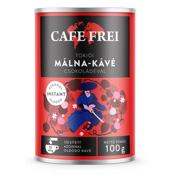 Cafe Frei Tokiói csokoládés málna 100g instant kávé