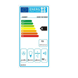 Candy CCE116/1XGG beépíthető páraelszívó