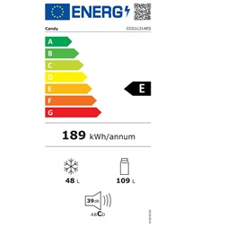 Candy CCG1L314ES inox alulfagyasztós hűtőszekrény