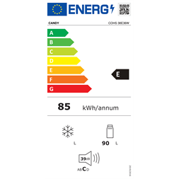 Candy COHS 38E36W asztali egyajtós hűtőszekrény