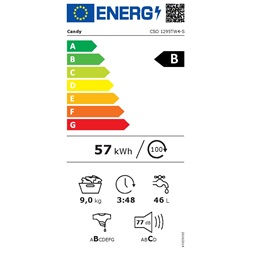 Candy CSO 1295TW4-S elöltöltős mosógép