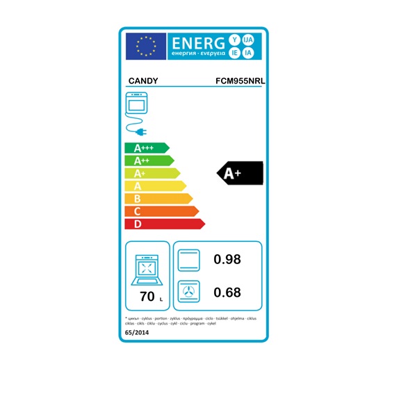 Candy FCM955NRL fekete beépíthető sütő
