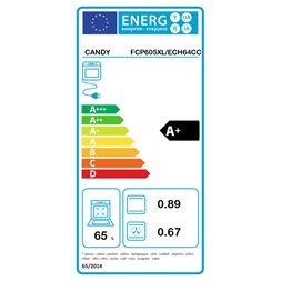 Candy FCP605XL/ECH64CC inox beépíthető kerámia főzőlapos sütő